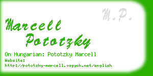 marcell pototzky business card